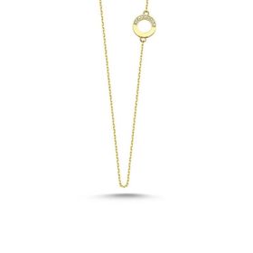 Engin Kuyumculuk 14 Ayar Sade Altın Halka Zincir Kolye