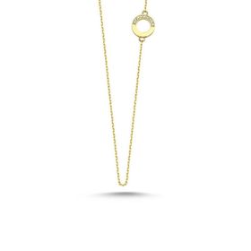 Engin Kuyumculuk 14 Ayar Sade Altın Halka Zincir Kolye