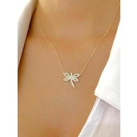 Engin Kuyumculuk 14 Ayar Sakatin Sembolü Altın Yusufçuk Kolye