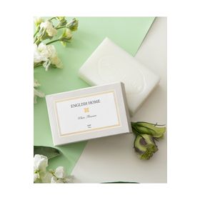 English Home 100 gr Bej Beyaz Çiçekler Katı Sabun