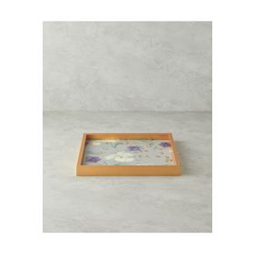 English Home Almina 33x33 CM Krem Dekoratif Tepsi