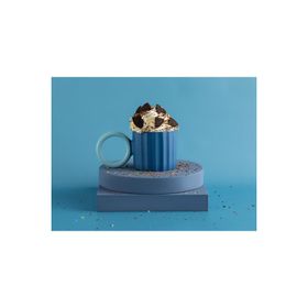 English Home Angled New Bone 260 ml Lacivert Açık Mavi China Kupa