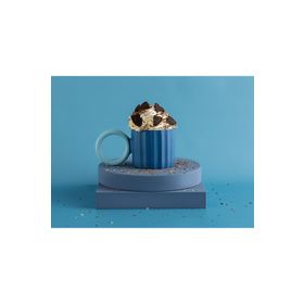 English Home Angled New Bone 260 ml Lacivert Açık Mavi China Kupa