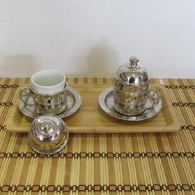 English Home Bambum Carne Bambu 35 Cm Bej Yuvarlak Tepsi