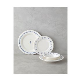 English Home Belleza Mavi Beyaz 24 Parça 6 Kişilik Yemek Takımı