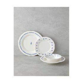 English Home Belleza Mavi Beyaz 24 Parça 6 Kişilik Yemek Takımı