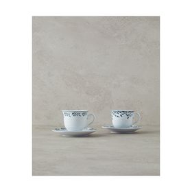 English Home Blatt Porselen 2'li 80 ml Yeşil Kahve Fincan Takımı