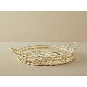English Home Calantha 35 cm Krem Kağıt Tepsi