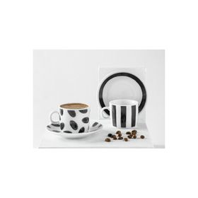 English Home Carino Siyah 2 Kişilik 80 ML Kahve Fincan Takımı