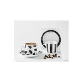 English Home Carino Siyah 2 Kişilik 80 ML Kahve Fincan Takımı