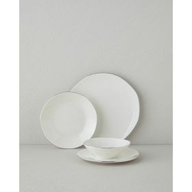 English Home Carmen 24 Parça 6 Kişilik Silver Porselen Yemek Takımı
