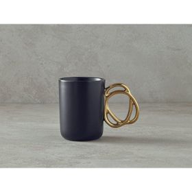 English Home Circles New Bone China Siyah Kupa