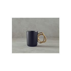 English Home Circles New Bone China Siyah Kupa
