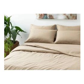 English Home Classy Twill 200x220 cm Bej Çift Kişilik Nevresim Takımı