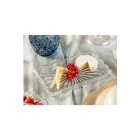 English Home Cross Cam 25 cm Şeffaf Kayık Tabak