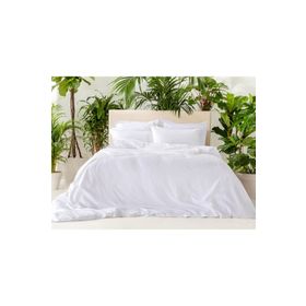 English Home Crystal İpeksi Twill Super King 260x220 cm Beyaz Nevresim Takımı