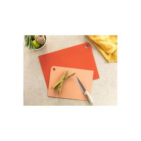 English Home Cut Me Plastik 2'li 27-34 CM Kırmızı Kesme Tahtası