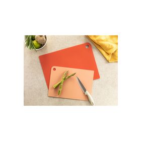 English Home Cut Me Plastik 2'li 27-34 CM Kırmızı Kesme Tahtası
