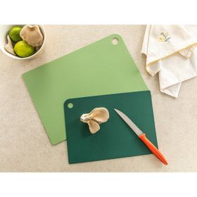 English Home Cut Me Plastik 2'li 27-34 cm Yeşil Kesme Tahtası