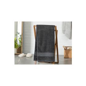 English Home Deluxe Pamuklu Low Twist Antrasit 70x140 cm Banyo Havlusu
