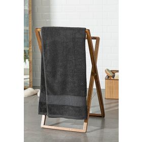 English Home Deluxe Pamuklu Low Twist Antrasit 70x140 cm Banyo Havlusu