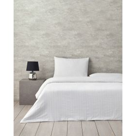 English Home Diamond Tek Kişilik Beyaz Nevresim Takımı