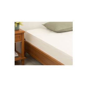 English Home Düz Pamuklu Tek Kişilik Lastikli Beyaz 100x200 cm Çarşaf