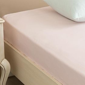 English Home Düz Toz Pembe 100x200 cm Lastikli Çarşaf