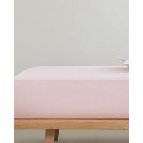 English Home Düz Toz Pembe 100x200 cm Lastikli Çarşaf