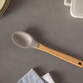 English Home Eddy Silikon 29 cm Koyu Bej Servis Kaşığı