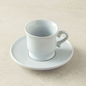 English Home Elite Seramik 4 Parça 2 Kişilik 90 ML Gri Kahve Fincan Takımı