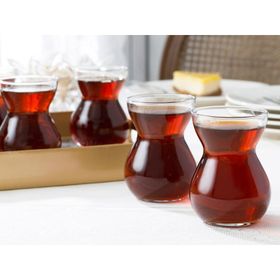 English Home Etnik Cam 140 ml 6'lı Şeffaf Çay Bardağı