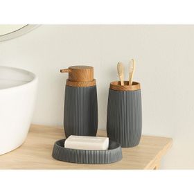 English Home Evelyn 3'lü Antrasit Banyo Seti
