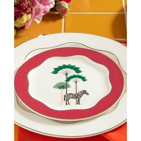 English Home Exotic Zebra Pembe 15 cm Tatlı Tabağı