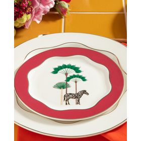 English Home Exotic Zebra Pembe 15 cm Tatlı Tabağı