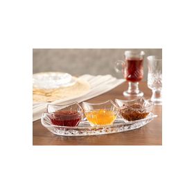 English Home Felice Cam 3 Bölmeli 31 cm Şeffaf Reçellik