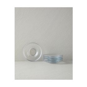 English Home Fitted 12 cm Silver Cam 6'lı Çay Tabağı