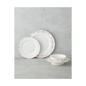 English Home Floral Symphony Bone 24 Parça 6 Kişilik Renkli Porselen Yemek Takımı