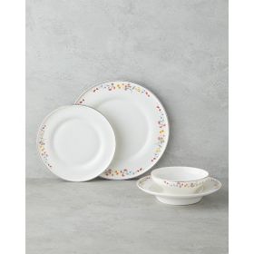English Home Floral Symphony Bone 24 Parça 6 Kişilik Renkli Porselen Yemek Takımı