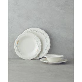 English Home Frezya 24 Parça 6 Kişilik Sarı Yeşil Porselen Yemek Takımı