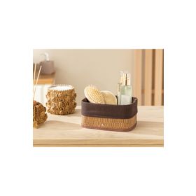 English Home Gina Bambu 20x15x10 cm Koyu Kahve Sepet