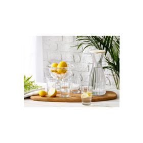 English Home Kapaklı Lona Cam 5 Parça 1000 ml Şeffaf Su Takımı