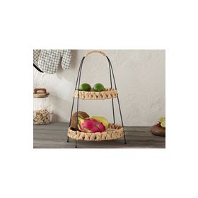 English Home Karen Hasır 42 CM Kahve Kahverengi 2 Katlı Servis