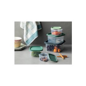 English Home Keep Me Plastik 5 Parça 16 cm Yeşil Saklama Kabı
