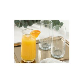 English Home Koza Cam 360 ml 3'lü Şeffaf Meşrubat Bardağı