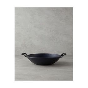English Home Laura Siyah 30 cm Alüminyum Wok Tava
