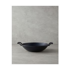 English Home Laura Siyah 30 cm Alüminyum Wok Tava