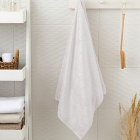 English Home Leafy Bambu 70x140 cm Beyaz Banyo Havlusu