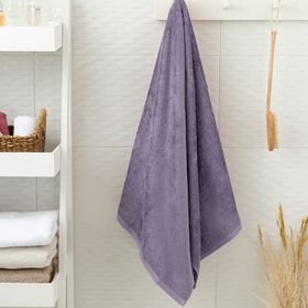English Home Leafy Bambu Lila 70x140 cm Banyo Havlusu