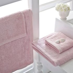 English Home Leafy Pudra Pembe 30x50 cm El Havlusu